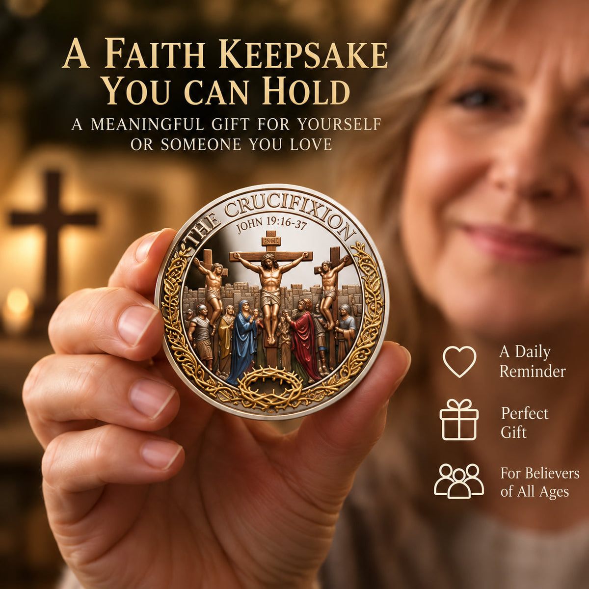 ❤️ Last Day 50% OFF – ✝️ “He Is Risen” Resurrection Commemorative Coin