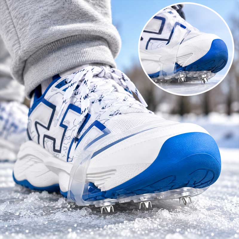 👟5-Stud Invisible Ice Grips – Anti-Slip Shoe Cleats for Ice & Snow | Easy Slip-On Design🏔️