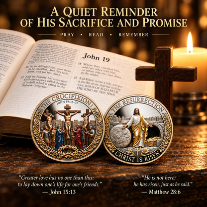 ❤️ Last Day 50% OFF – ✝️ “He Is Risen” Resurrection Commemorative Coin
