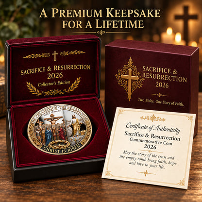 ❤️ Last Day 50% OFF – ✝️ “He Is Risen” Resurrection Commemorative Coin