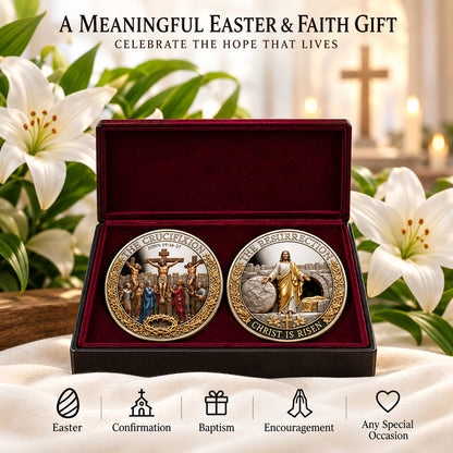 ❤️ Last Day 50% OFF – ✝️ “He Is Risen” Resurrection Commemorative Coin