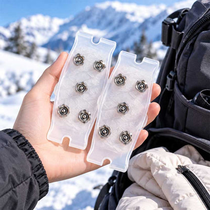 👟5-Stud Invisible Ice Grips – Anti-Slip Shoe Cleats for Ice & Snow | Easy Slip-On Design🏔️