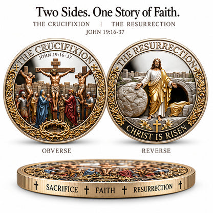 ❤️ Last Day 50% OFF – ✝️ “He Is Risen” Resurrection Commemorative Coin