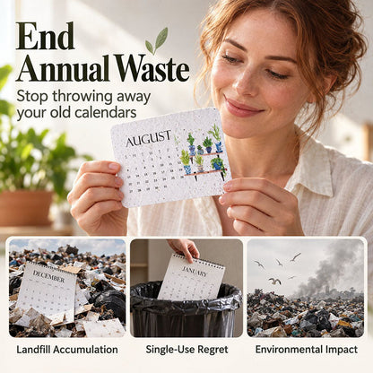🅱️🎁 🇬🇧 2027 Plantable Seed Paper Calendar — Use It, Then Grow It