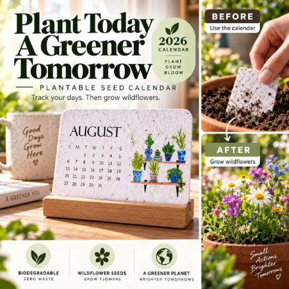 🎁2027 Plantable Seed Paper Calendar — Use It, Then Grow It