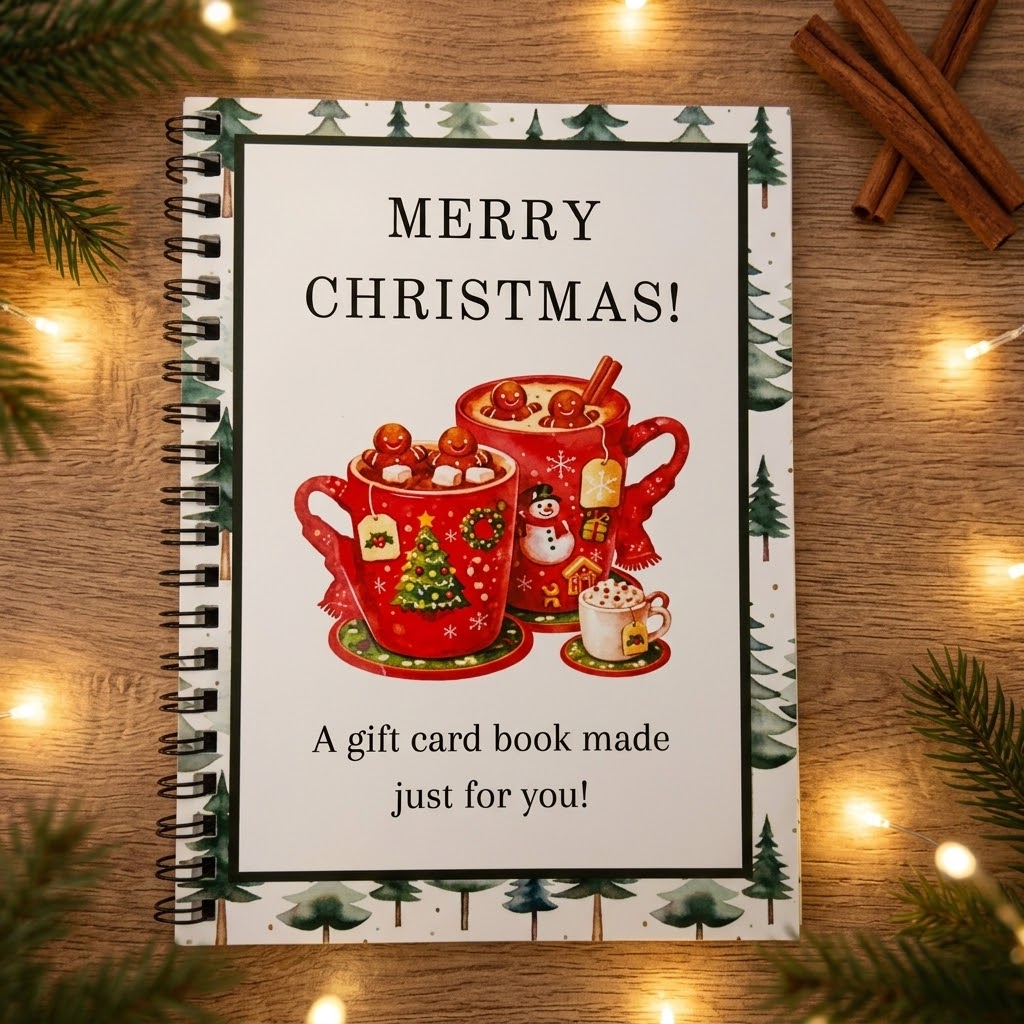 🎄 Christmas Gift Card Book – A Magical Surprise on Every Page | Durable Hardcover Gift Book 🎁