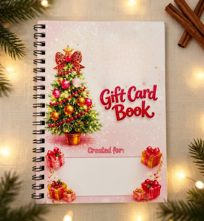 🎄 Christmas Gift Card Book – A Magical Surprise on Every Page | Durable Hardcover Gift Book 🎁