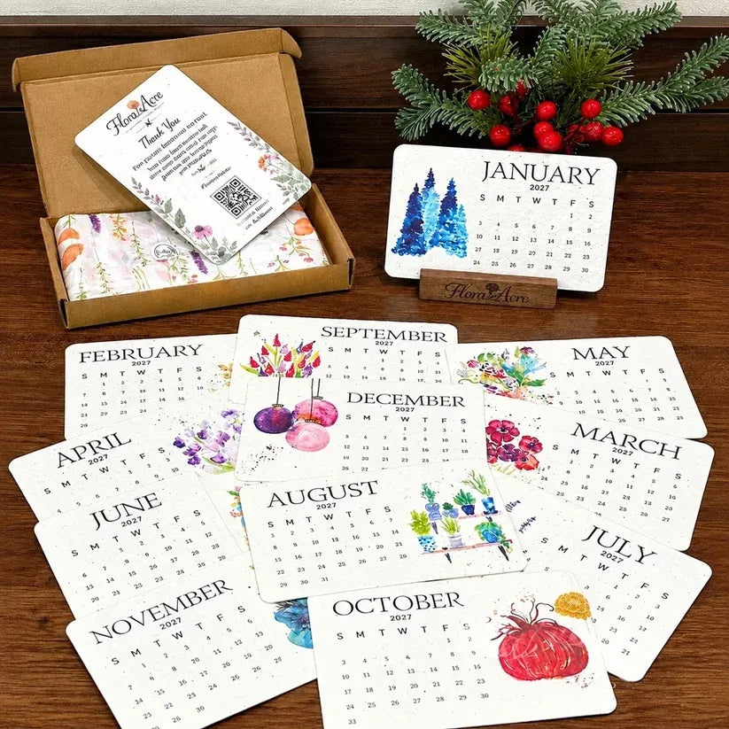 ✨Early Holiday Sale 50% OFF🌱Eco-Friendly Plantable “Timeless” Seed Calendar 2027