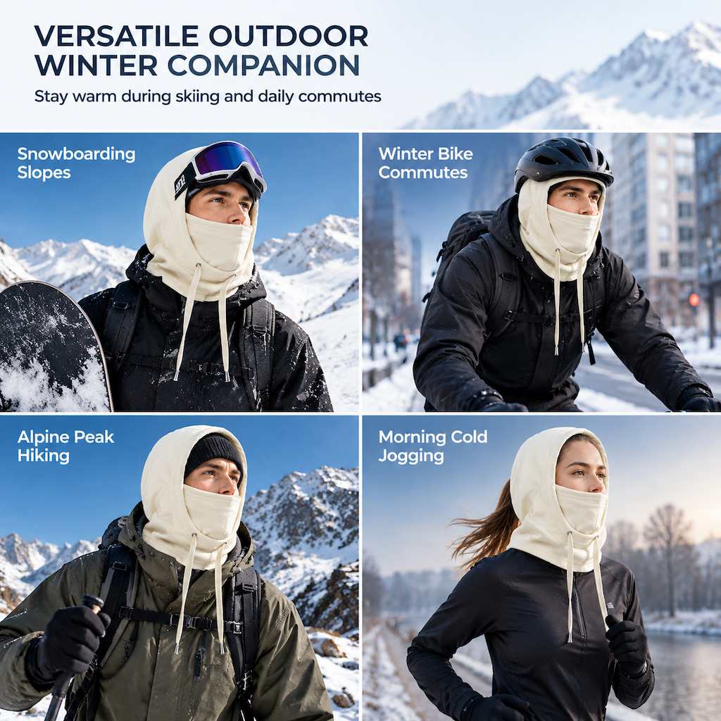 ❄️ 53% OFF! 🧣 3-in-1 Winter Fleece Balaclava – Stay Warm from Head to Neck! 🔥